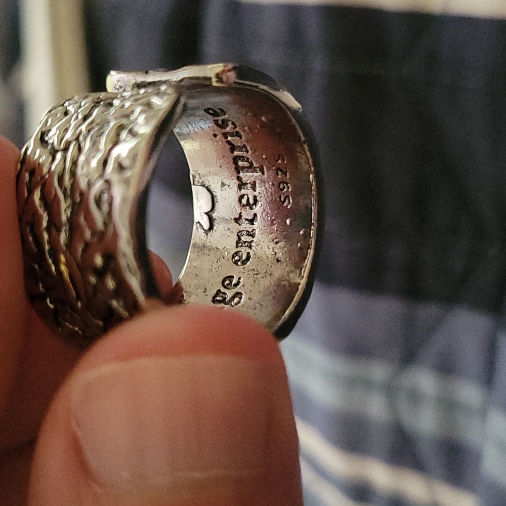 Route 66 Freedom Courage Enterprise 925 Silver Ring Size 9 - Picture 11 of 14